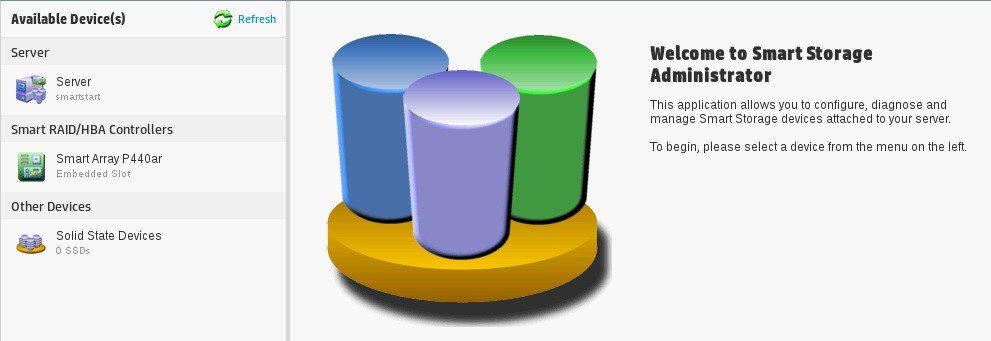 مدیریت ذخیره سازی هوشمند Smart Storage Administrator
