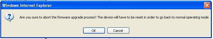 Cancel Upload Firmware