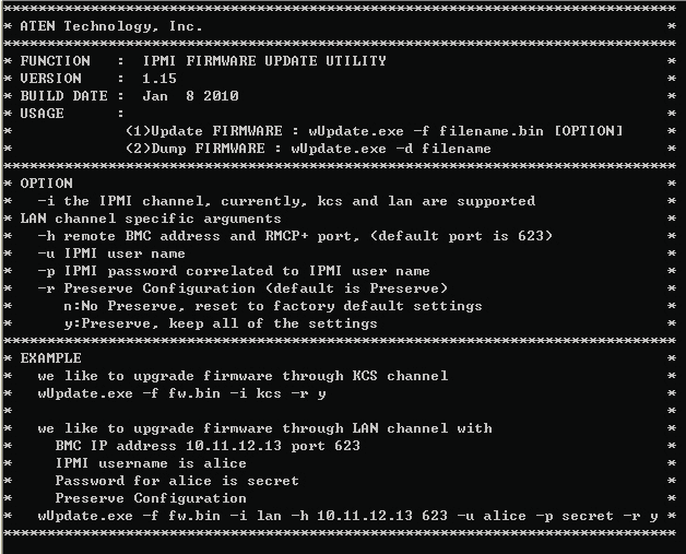 اطلاعاتی و دستورالعمل‌هایی در مورد firmware