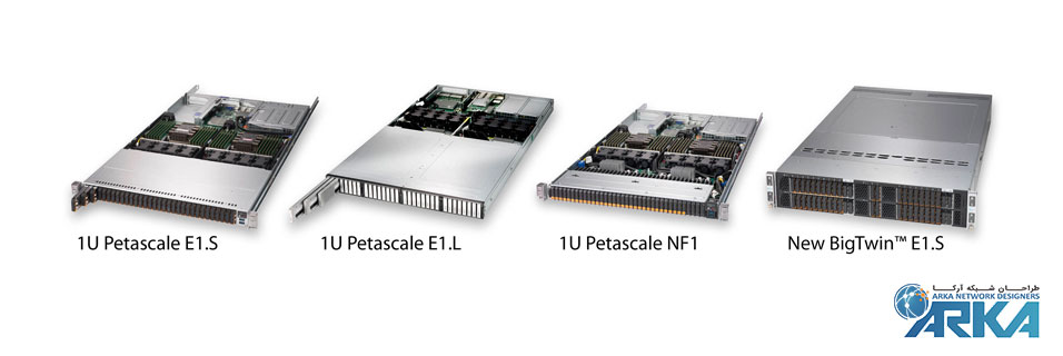 سرورهای Supermicro 1U Petascale