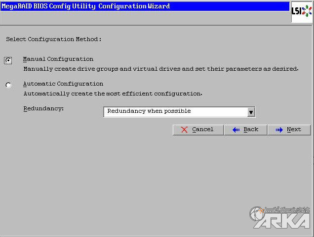 select configuration method